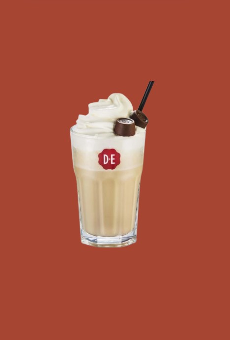 DE tas met koffie en carolo rode achtergrond